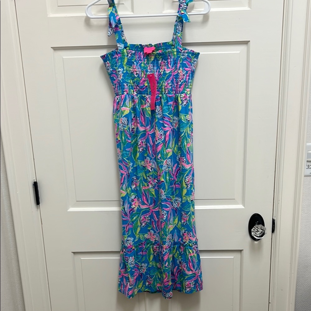 Lilly Pulitzer Kids Dress - Blue and Pink Floral